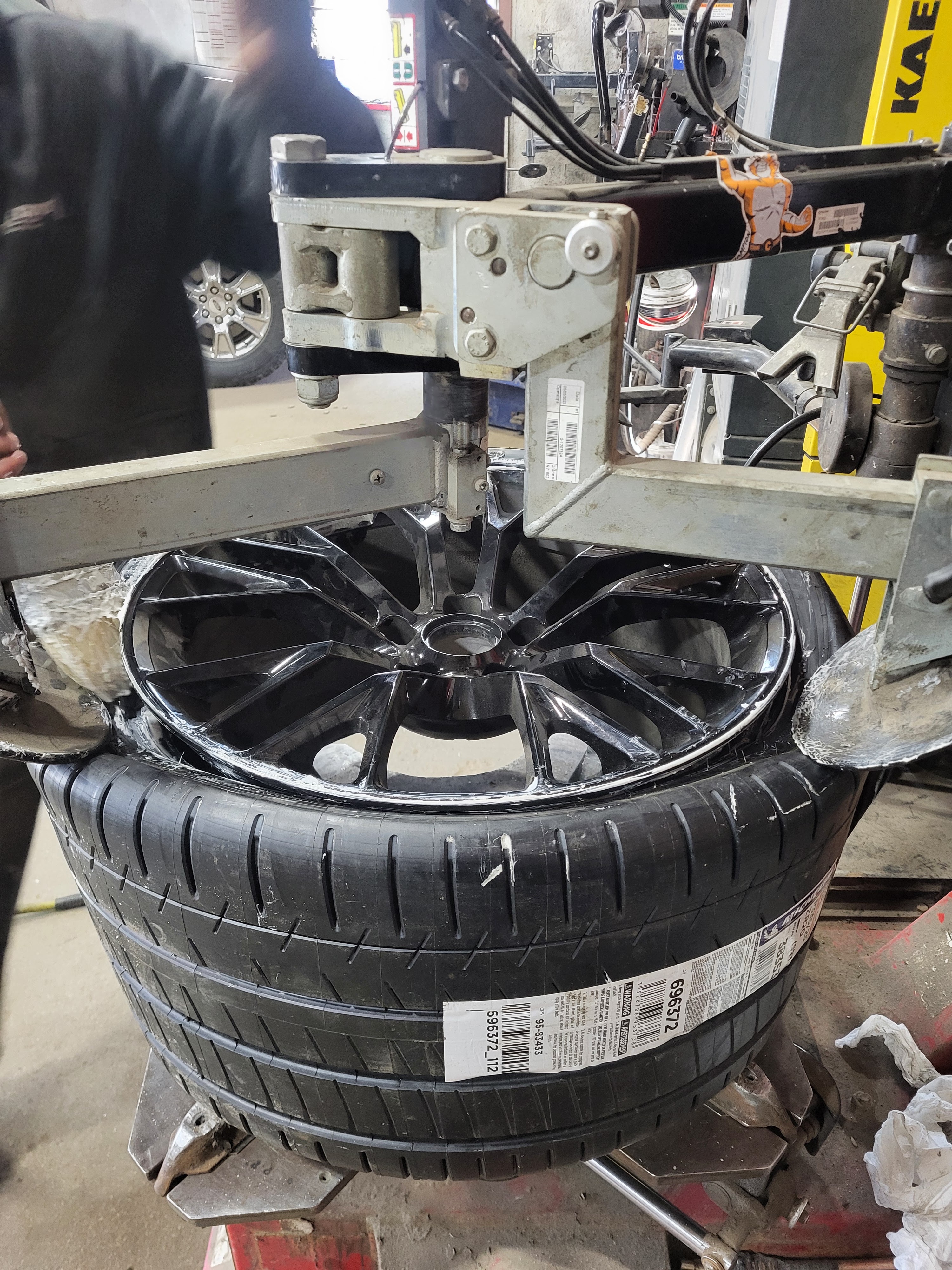 corvette tire install
