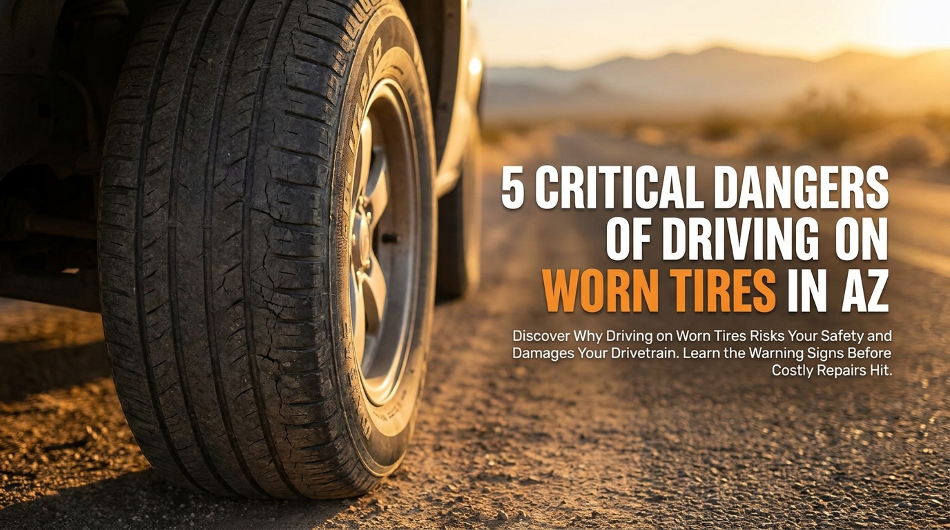 5 Critical Dangers of Driving on Worn Tires in AZ - Blog featured image