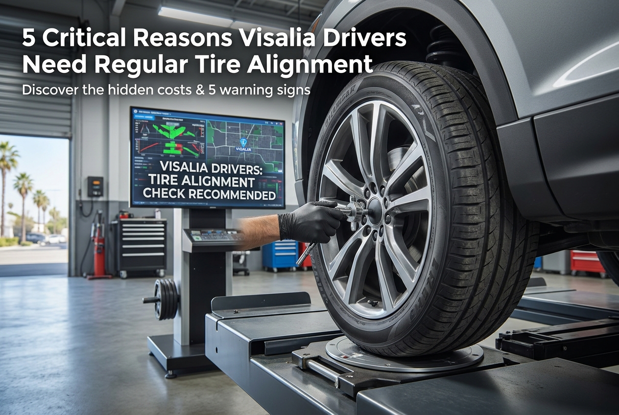 5 Critical Reasons Visalia Drivers Need Regular Tire Alignment - Blog featured image