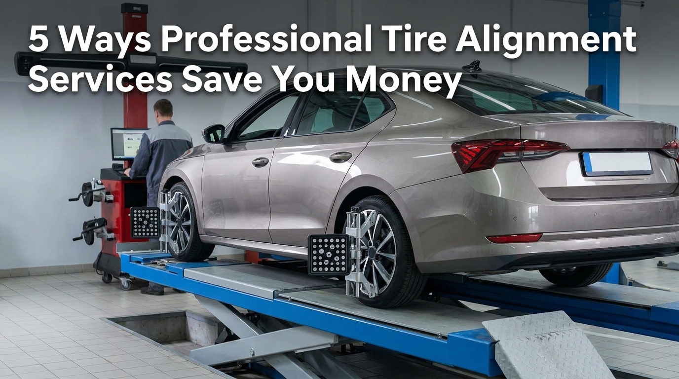 5 Ways Professional Tire Alignment Services Save You Money - Blog featured image