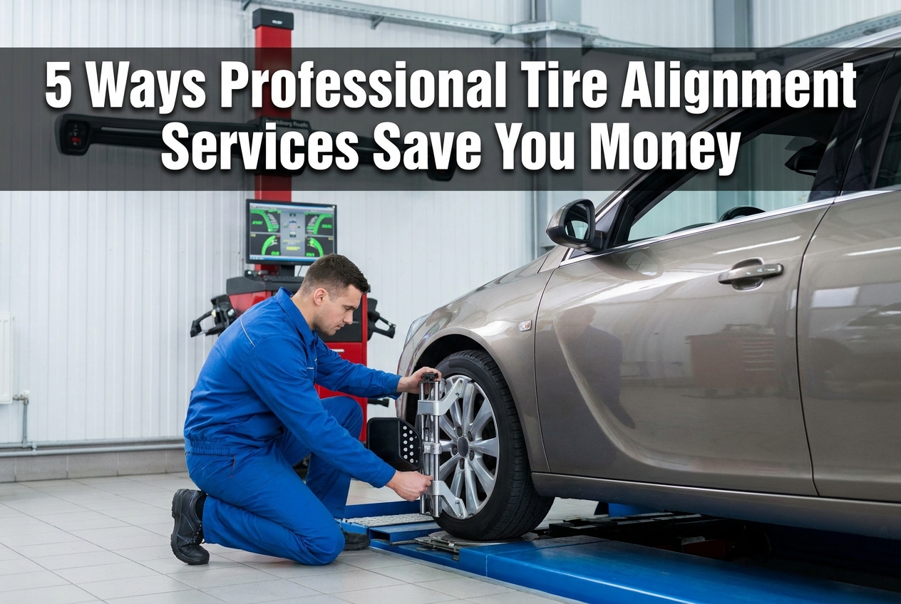 5 Ways Professional Tire Alignment Services Save You Money - Blog featured image