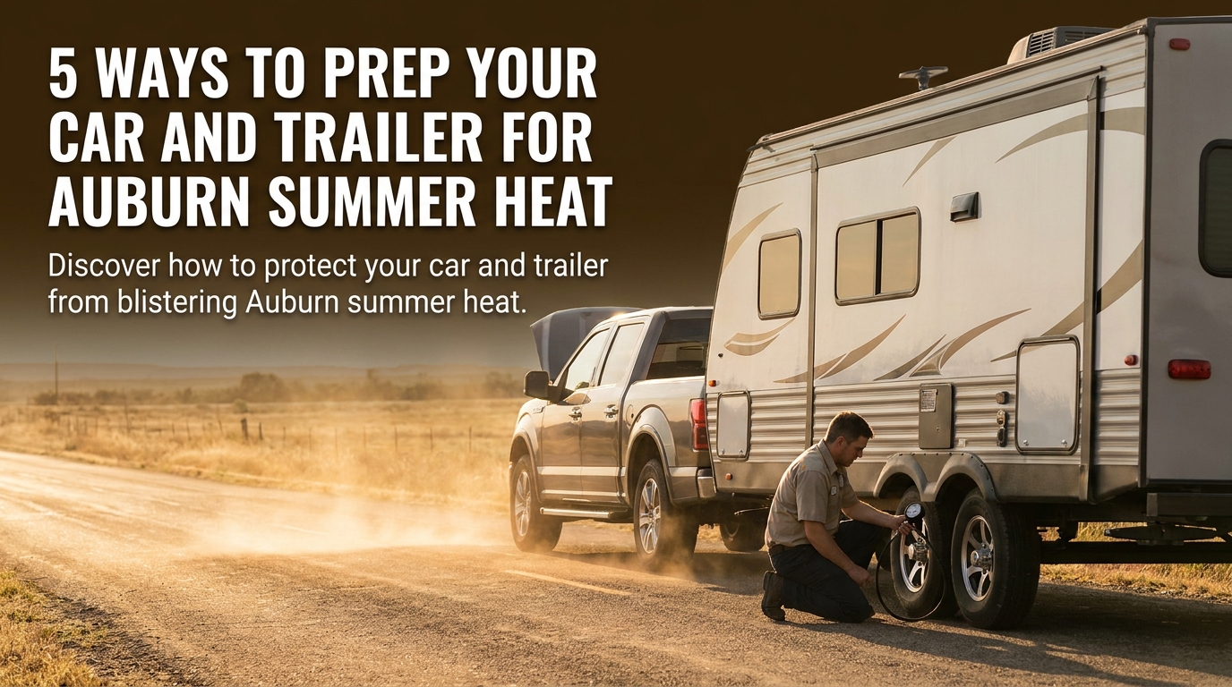 5 Ways to Prep Your Car and Trailer for Auburn Summer Heat - Blog featured image