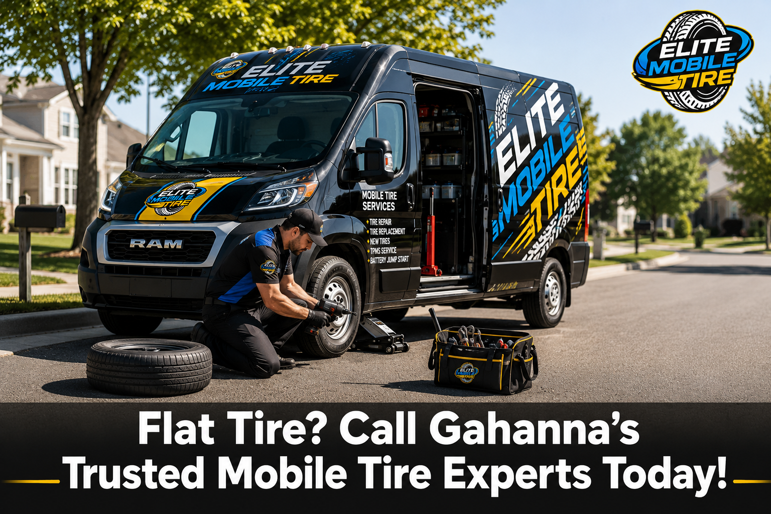 Flat Tire? Call Gahanna's Trusted Mobile Tire Experts Today!