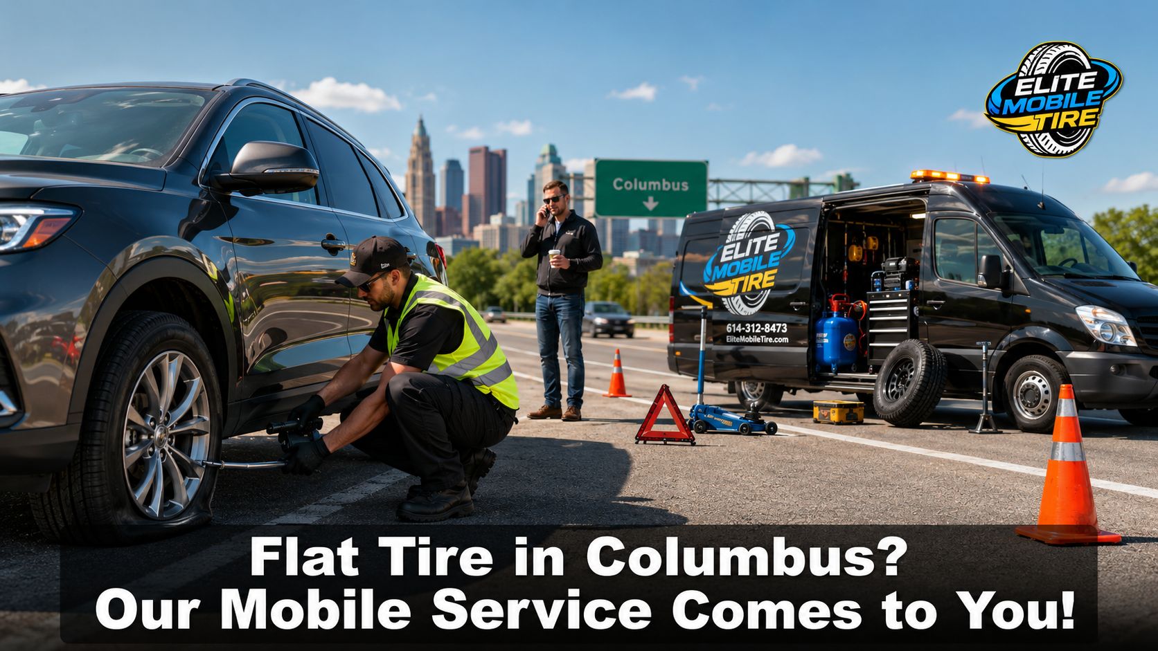 Flat Tire in Columbus? Our Mobile Service Comes to You!