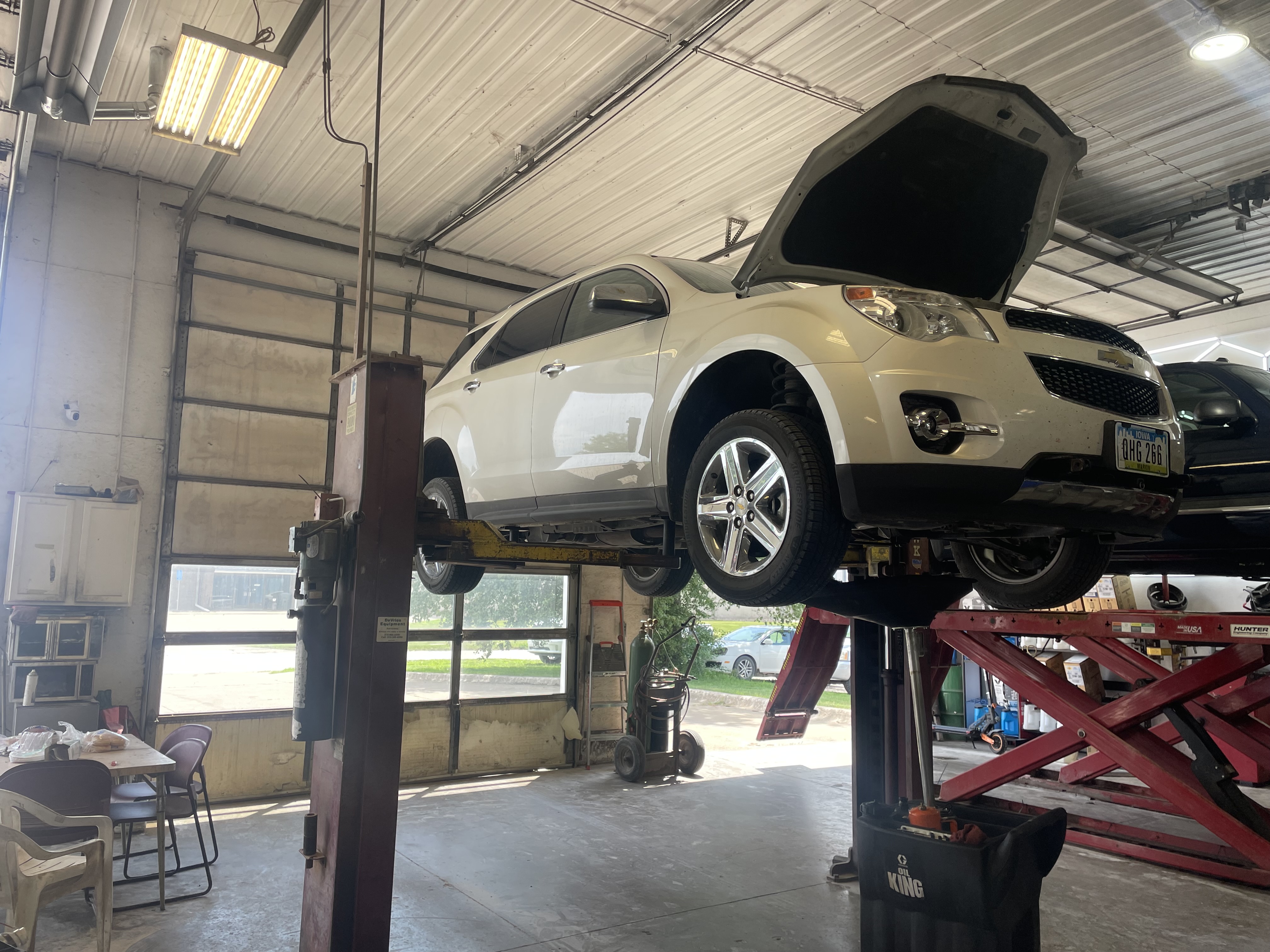 Car on lift