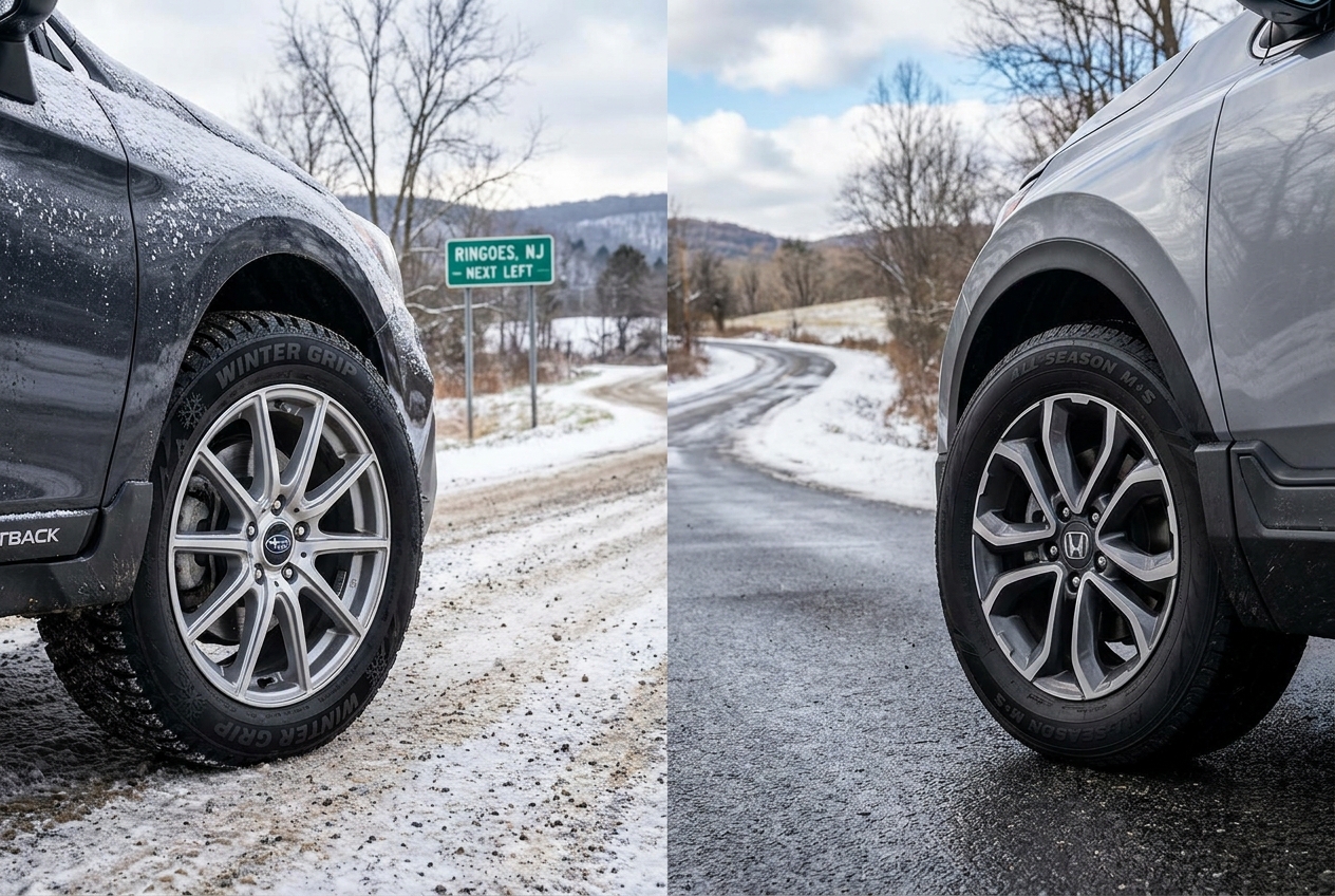 Best Winter Tires vs All-Season Tires for Ringoes NJ Drivers - Blog featured image