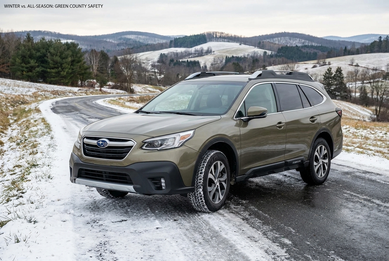 Best Winter Tires vs. All-Season Tires in Green County - Blog featured image