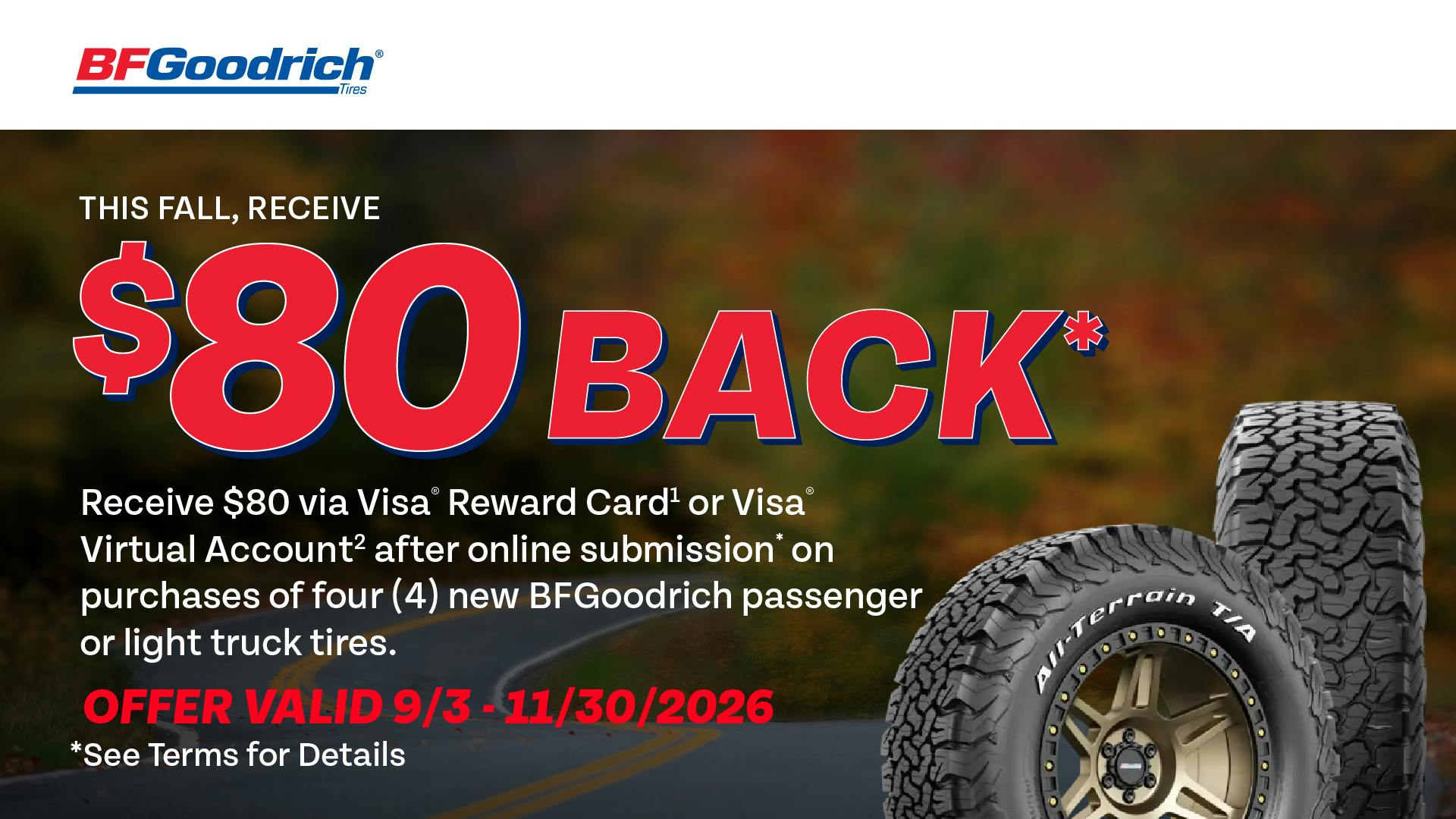 Get $80 Via Visa Reward Card
