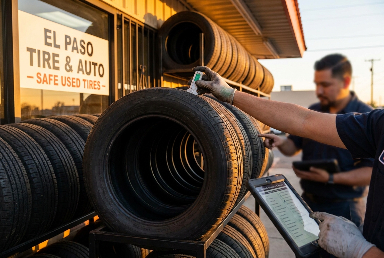 The Safety Guide to Buying Used Tires Near Me in El Paso - Blog featured image