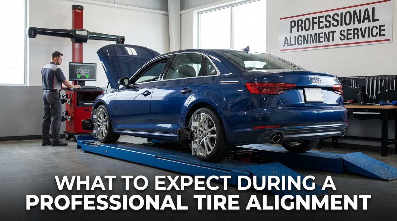 What to Expect During a Professional Tire Alignment - Blog featured image
