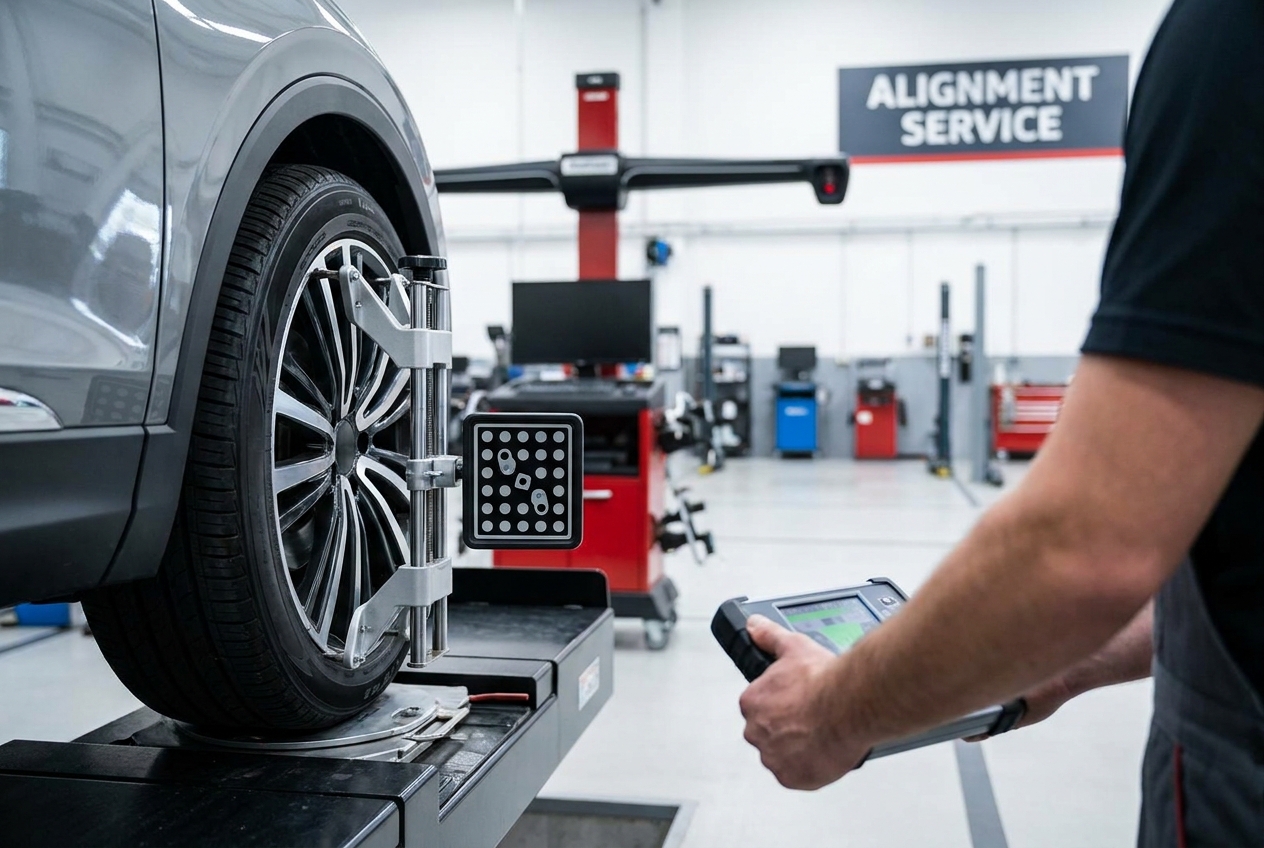 Why Professional Tire Alignment Services Save You Money - Blog featured image